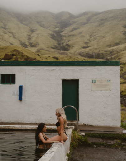 Soaking in a secluded natural hot-spring the day after you say your i-do’s.