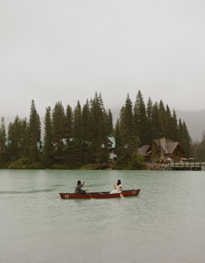… to a canoe ride on an alpine lake in the pouring rain, notebook-style