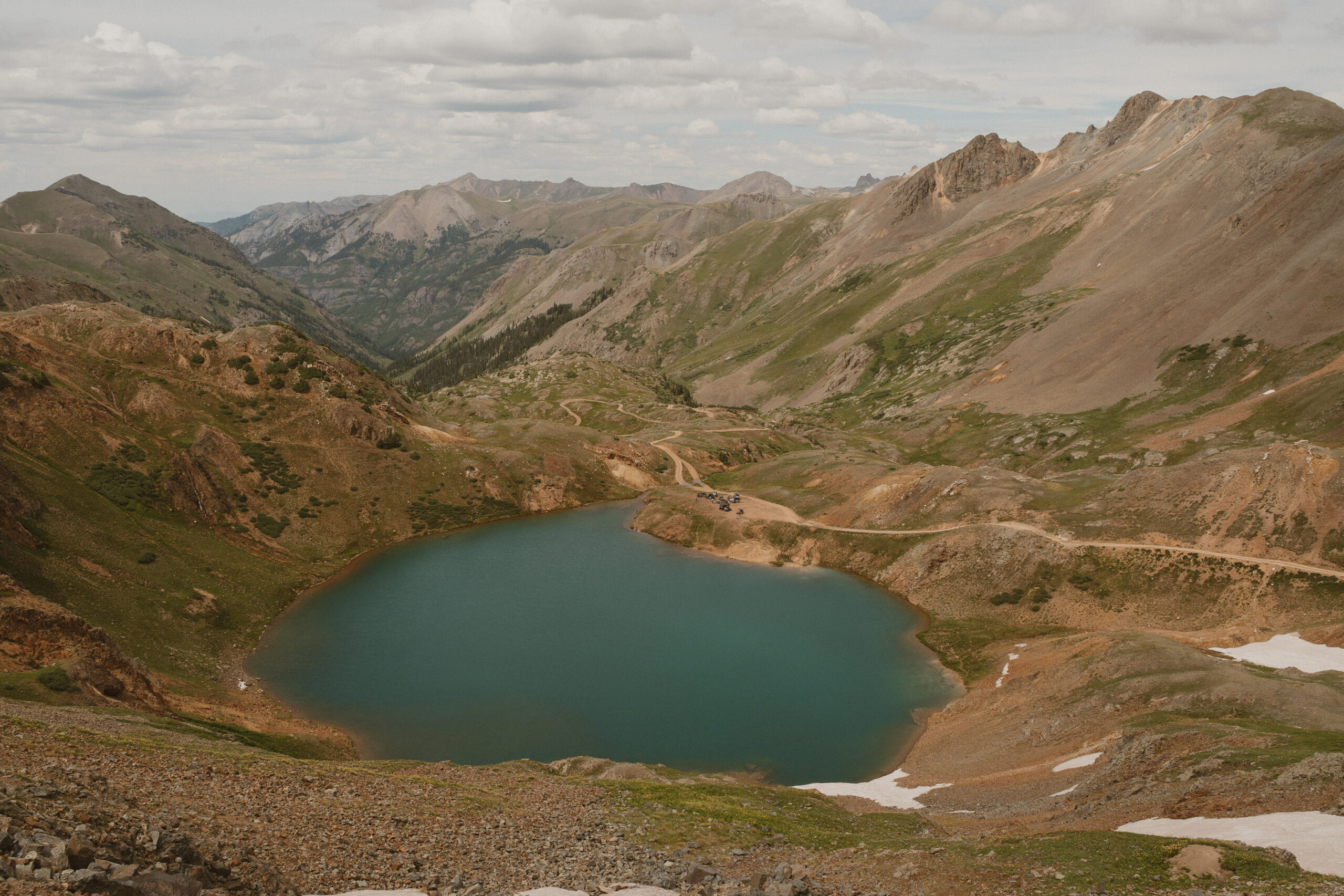 landscape of lake como in ouray colorado