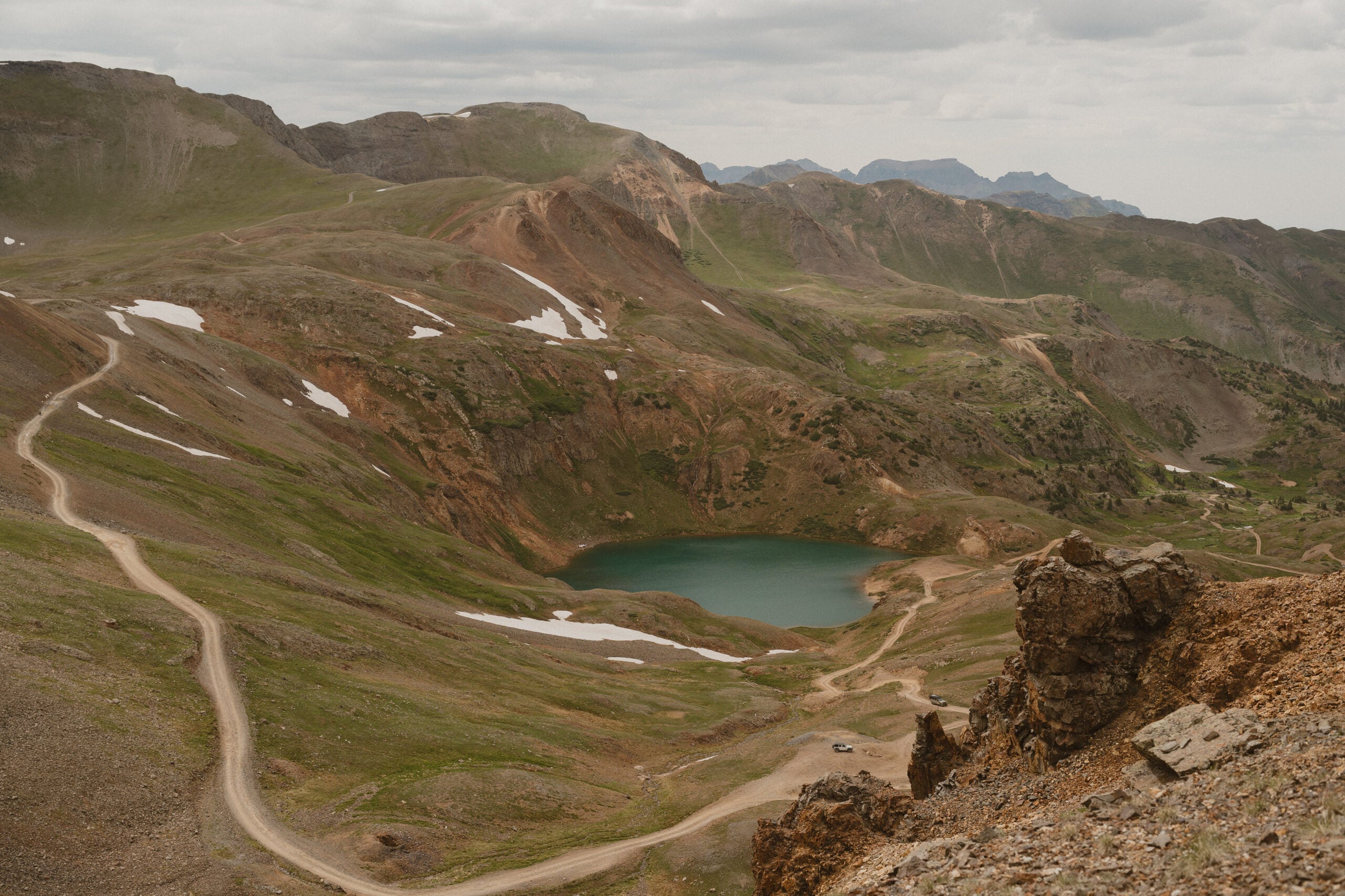 landscape of lake como overlook in ouray colorado