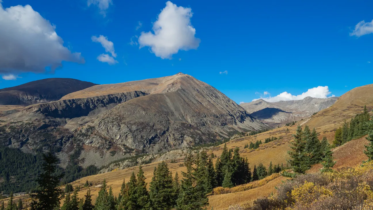 Hoosier Pass with clouds